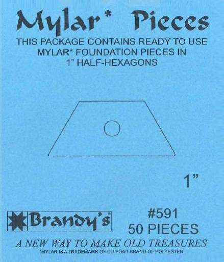 Halbsechsecken Mylar - 13 Brandy’s